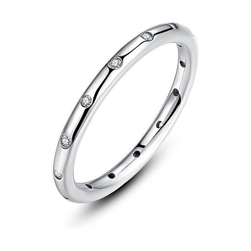 Presentski anello di goccioline di argento sterlina 925 con l'austria cubic zirconia per le ragazze delle signore delle donne di cerimonia nuziale