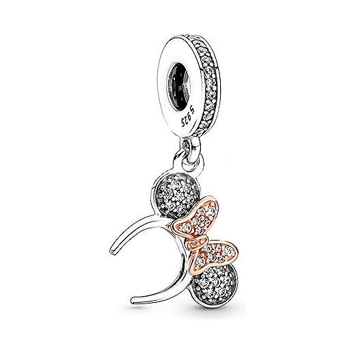 HAEPIAR s925 silver charm for bracelet necklace sterling silver dangles mouse fiocco scintillante for women girls