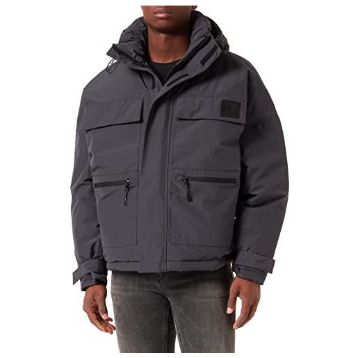 TOM TAILOR Denim giacca invernale oversize, uomo, grigio (coal grey 29476), s
