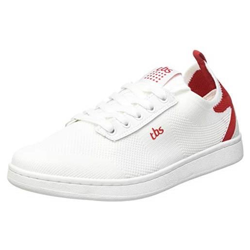 TBS louisia, scarpe da ginnastica donna, bianco rosso, 39 eu