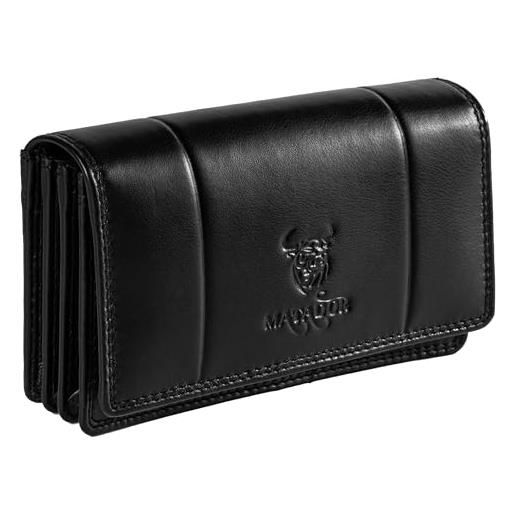 4U Cavaldi PX2420 Portafoglio Donna RFID Vera Pelle Grande Capacità