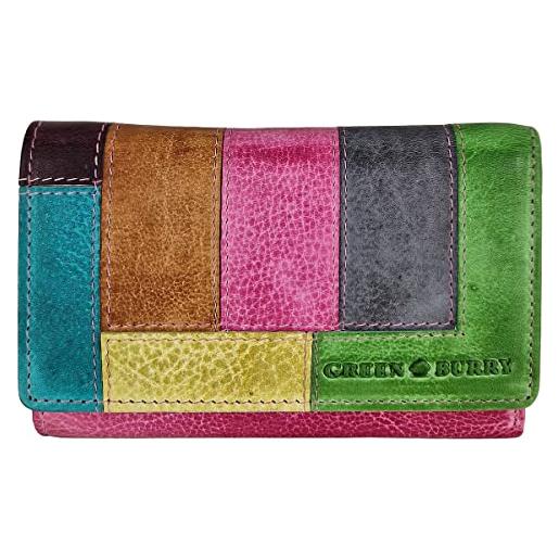 Greenburry candy shop - portafoglio da donna colorato, 9,5 x 14,5 x 3,5 cm, multicolore, l, attributo non applicabile al prodotto