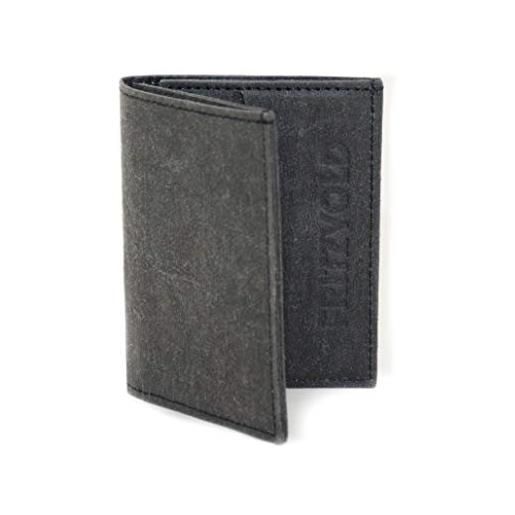FRITZVOLD portafoglio ultra piccolo con scomparto per monete per tasca frontale dei pantaloni di fritzfold - piccolo portafoglio piatto, sottile, 1 - nero con scomparto per monete (nero), tw-20-mf-sz