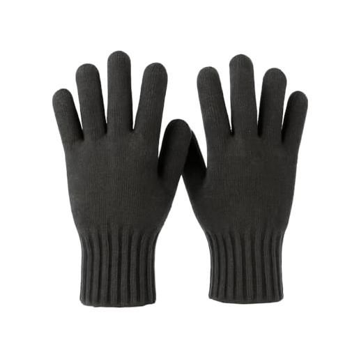 CLASSE77 - guanti invernali in maglia in puro cachemire da uomo - artigianali - made in italy (blu)