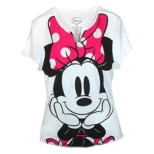 Disney maglietta da donna minnie mouse, bianco, m