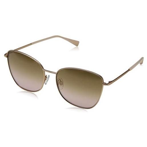 Ted Baker sunglasses ariel, occhiali da sole donna, oro (brushed rose gold/brown), 59.0