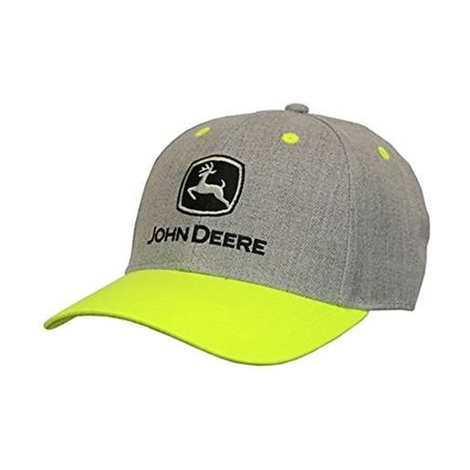 John Deere 6 panel trucker hat with black/white patch