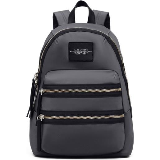Marc Jacobs zaino the large backpack' con zip - grigio