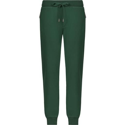 Dolce & Gabbana pantaloni sportivi con coulisse - verde
