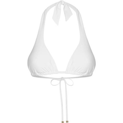 Dolce & Gabbana top bikini a triangolo - bianco