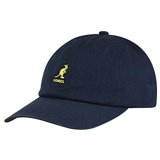 Kangol lavato cappellino da baseball, nero (nero bk), etichettalia unica unisex-adulto