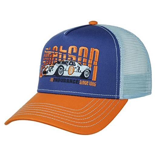 Stetson cappellino trucker endurance donna/uomo - cap berretto baseball mesh snapback, con visiera, visiera estate/inverno - taglia unica blu