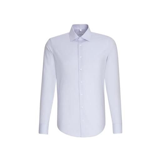Seidensticker herren business hemd slim fit camicia formale, blu (light blue 11), 45 uomo