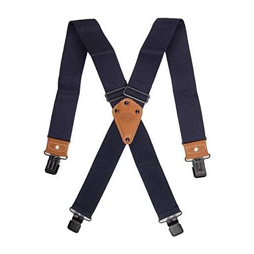 Dickies men's industrial strength suspenders, black, one size
