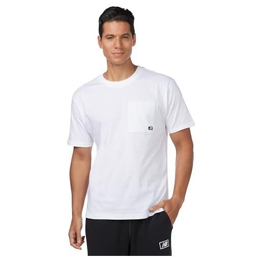 New Balance maglietta da uomo essentials logo relaxed, nero, m