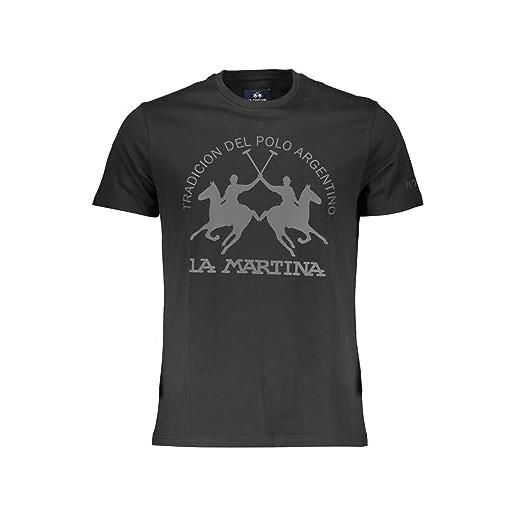 La Martina t-shirt in cotone nero, nero, m