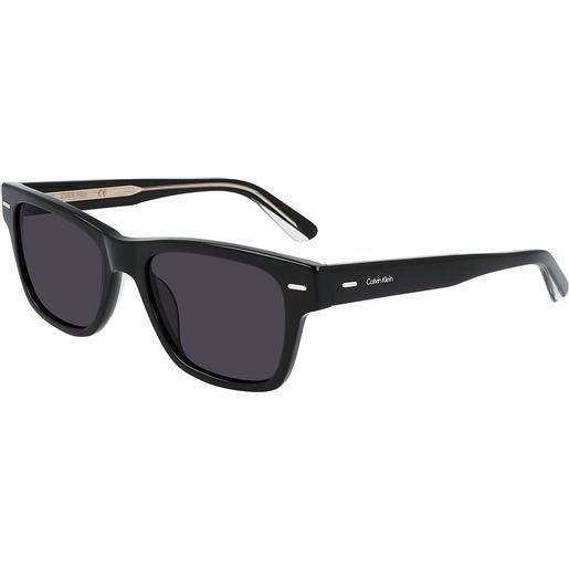 Calvin Klein occhiali da sole Calvin Klein neri forma rettangolare 593885318001