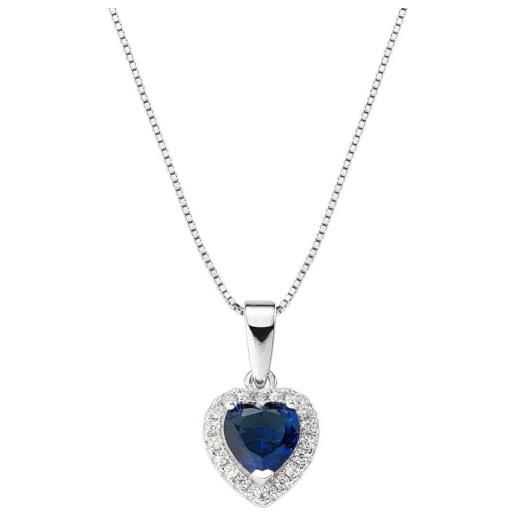 Amen collana donna diamond zirconi (blu) clticbbl