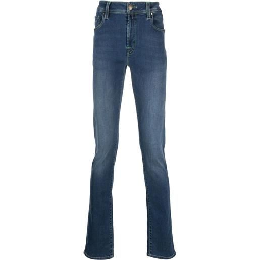 Sartoria Tramarossa jeans slim a vita bassa - blu