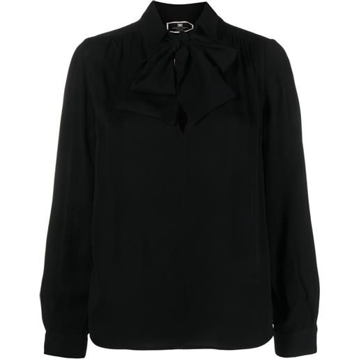 Elisabetta Franchi blusa con ricamo - nero