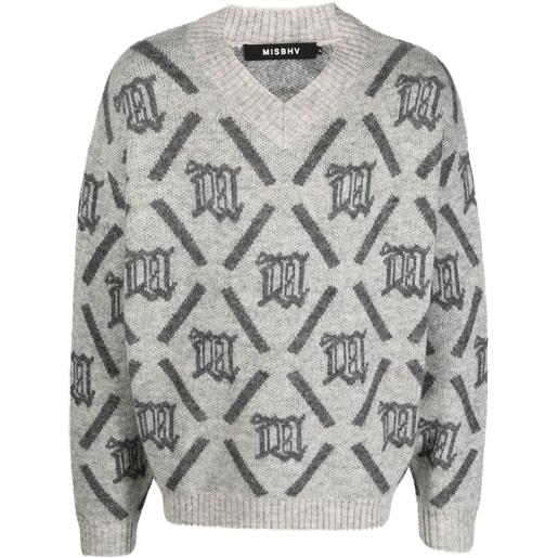 MISBHV maglione con logo - grigio