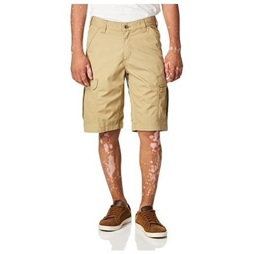 Carhartt, short cargo force® in tessuto ripstop , relaxed fit uomo, cachi scuro, w32