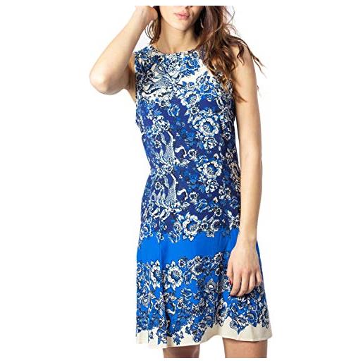 Desigual vest_atenas vestito, blu (azul dali 5054), 48 (taglia produttore: 42) donna