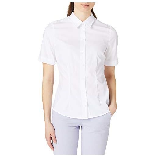 Seidensticker donna fashion bluse kurzarm camicia, bianco, 42