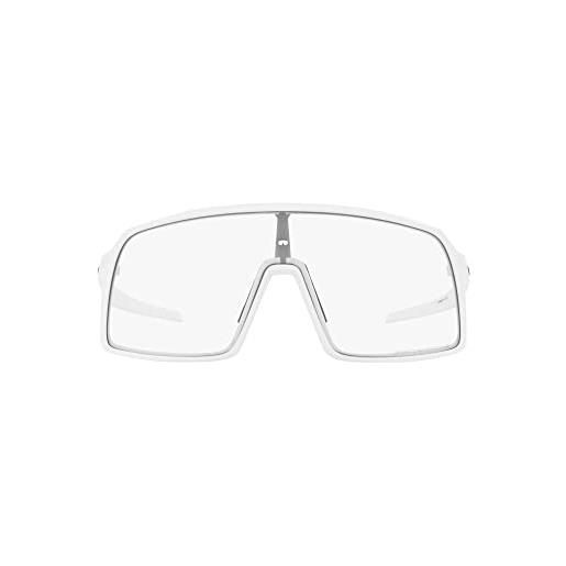 Oakley wire tap 2.58 sunglasses, matte white/clear to black iridium, 37/13/140 uomo