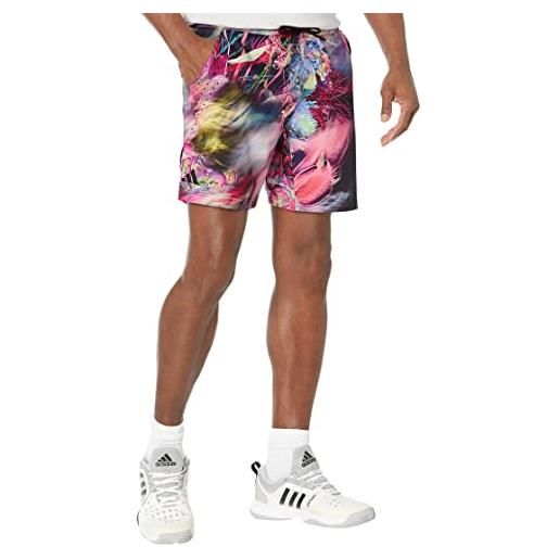 adidas pantaloncini da tennis ergo uomo, multicolore/nero (melbourne), xx-large
