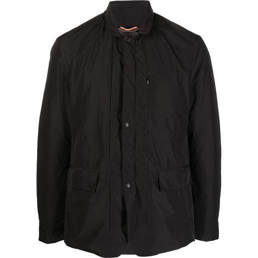Paul Smith giacca-camicia con borchie - nero