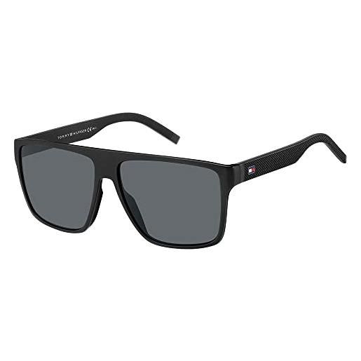 Tommy hilfiger th 1717/s, occhiali da sole, mens, 59, nero (mtt schwarz)