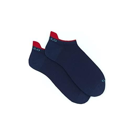 Gallo sneakers uomo cotone leggero nero righe multicolor e windsor