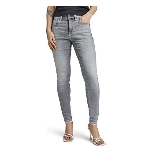 G-STAR RAW lhana skinny jeans donna , grigio (sun faded glacier grey d19079-a634-c464), 28w / 32l