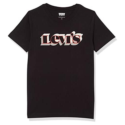 Levi's lvb short slv graphic te shirt bambini e ragazzi, bianco, 16 anni