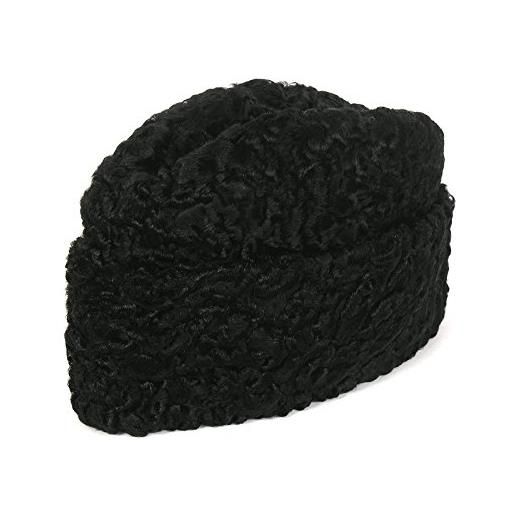 Russian Legacy cappello invernale da uomo di pelliccia karakul (60, nero)