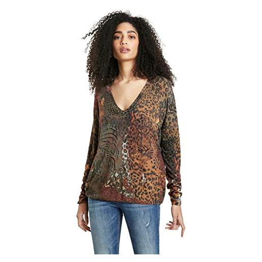 Desigual jers_tanzania maglione, verde, s donna