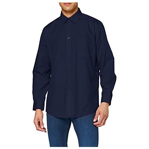 Fruit of the Loom ss103m camicia, nero, x-large uomo