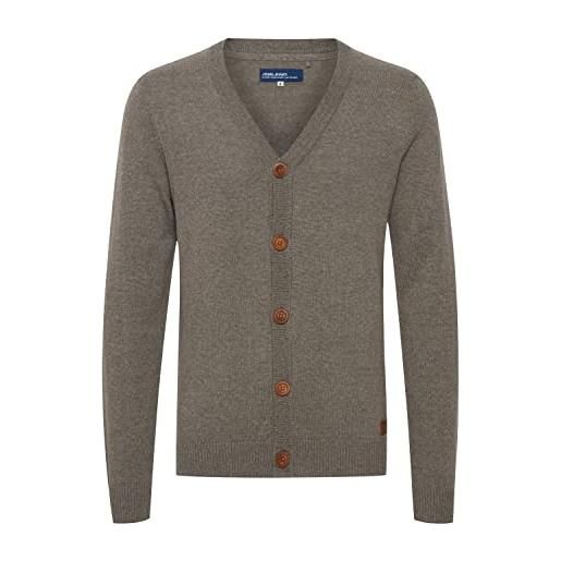 b BLEND blend lennard cardigan maglione maglia con bottoni da uomo con collo a v, taglia: m, colore: pewter mix (70817)