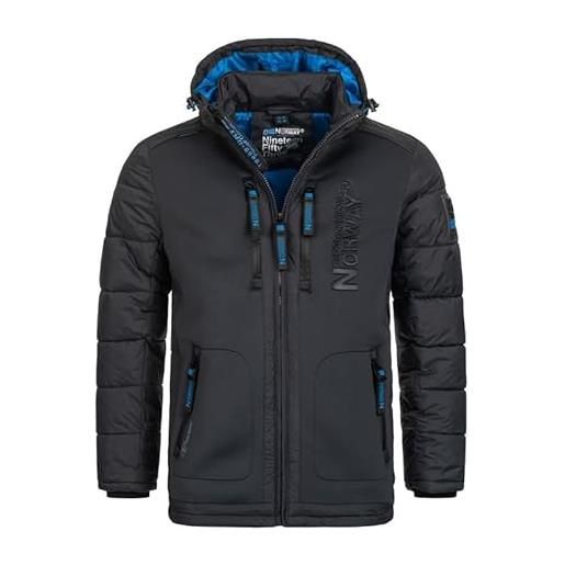 Geographical Norway beachwood men - cappotto antivento uomo - giacca invernale caldo - giacca con fodera impermeabile resistente inverno (marina 3xl)