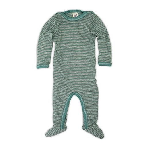 Engel - tutina pigiama, in lana e seta, in 3 colori, grigio chiaro melange/uccello di ghiaccio. , 50