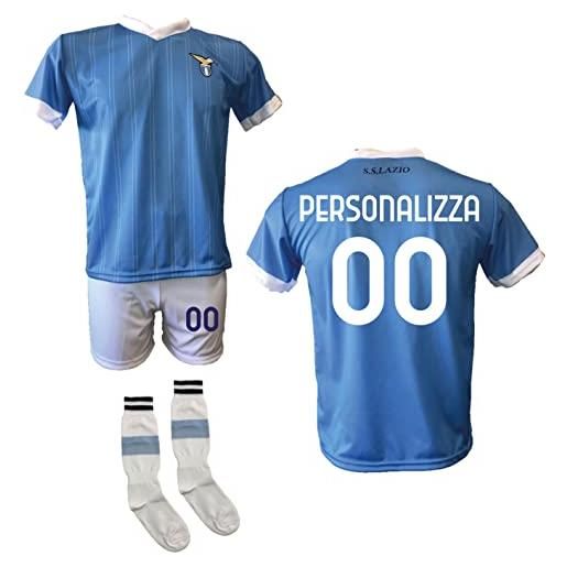 DND DI D'ANDOLFO CIRO completo calcio maglia home personalizzabile lazio, pantaloncino e calzettoni replica autorizzata 2021-2022 taglie da bambino e adulto (xl (adulto))