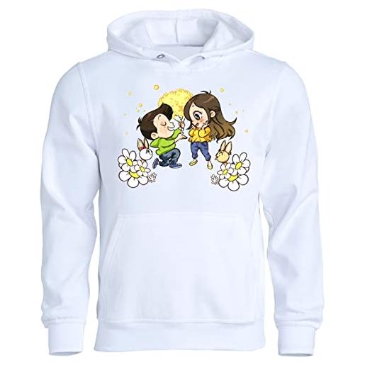 La Maglieria felpa con cappuccio maglietta youtuber fumetto lui bambino e sofi bambina innamorati bambino e bambina unisex (12-14 anni)