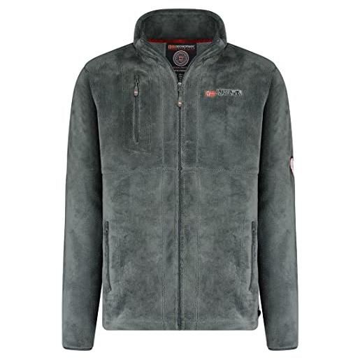 Geographical Norway - giacca in pile da uomo grigio s
