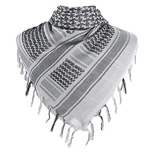 AIEOE sciarpa cotone shemagh kefiah palestinese originale bandana militare araba deserto unisex scialli