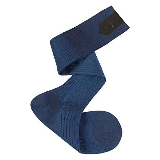 Ciocca luxury calze lunghe costa classica due colori vanisè 100% cotone filo di scozia [s551l_009_42/43_1]