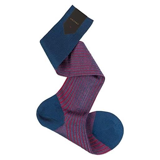 Ciocca luxury calze lunghe costa classica due colori vanisè 100% cotone filo di scozia [s551l_119_42/43_1]