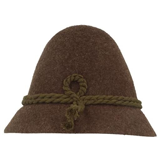 Hut Breiter breiter cappello bavarese da uomo cappello tradizionale montagna caccia cappello alpino tirolese marrone 50