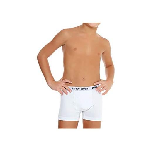 Enrico Coveri coveri - boxer bimbo eb4000 6 pezzi, bianco, 1516
