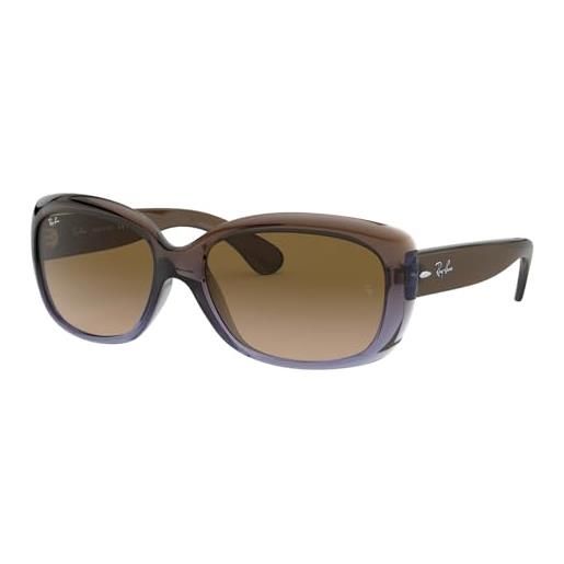 Ray-Ban rb4101 860/51 marrone jackie ohh rectangle sunglasses lens category 3 s